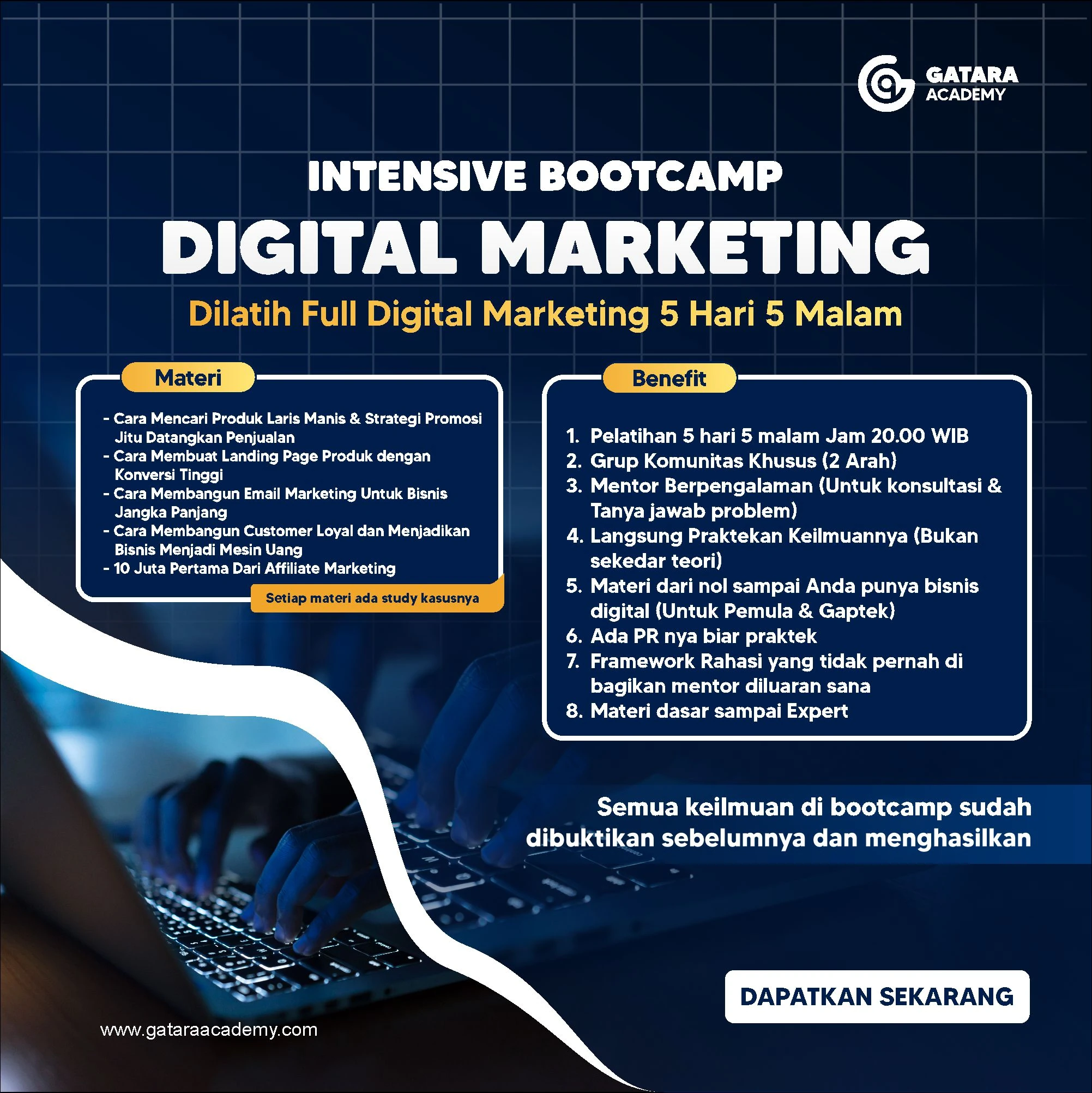 Rekaman Bootcamp Digital Marketing